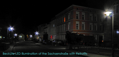 BeckLite LED Illumination of the Sachsenstrae with Retrofits
